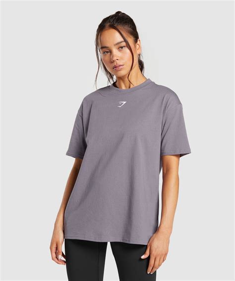 gymshark fraction oversized t shirt